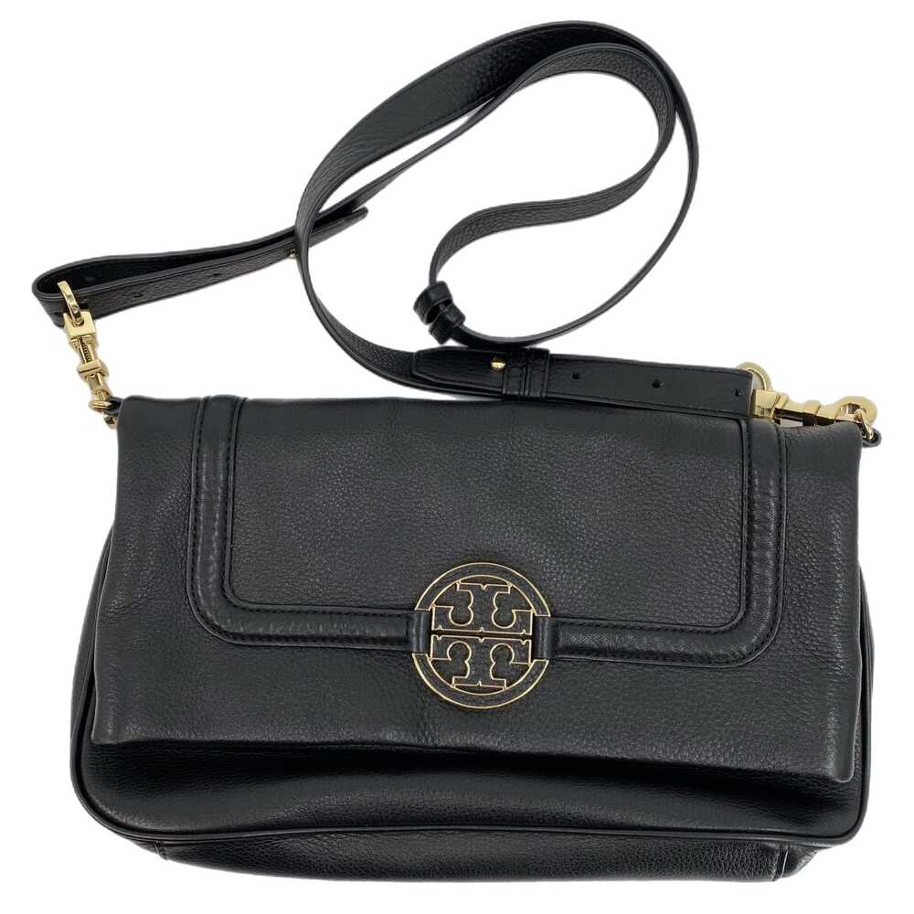 Tory Burch Black Leather Crossbody Bag | Magnetic Closure